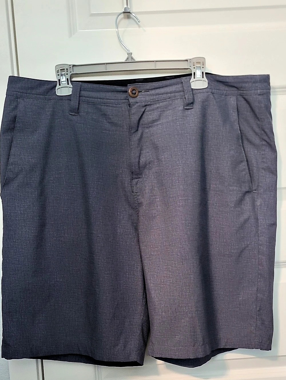 Volcom Men’s Hybrid Shorts Size 38 Gray Blue 9” Inseam Stretch Casual Golf